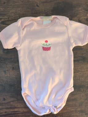 5/$25 Bruin Pink Onesie with Cupcake Graphic 6M